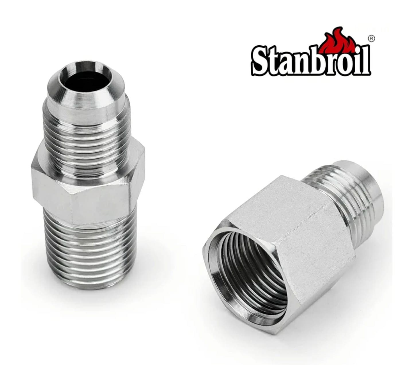 Stanbroil 1/2" OD x 3/8" ID 30" Non-Whistle Flexible Flex Gas Line Connector Kit