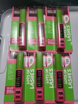 Maybelline Great Lash Waterproof Mascara - Very Black 6 Pack