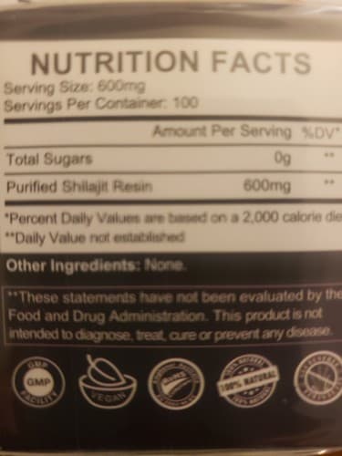 Shilajit 600mg - Thumbnail 3