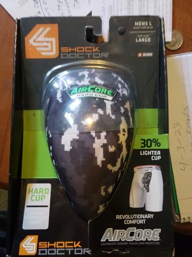 Dr Shock Men's Large Hard Cup Air Core Comfort