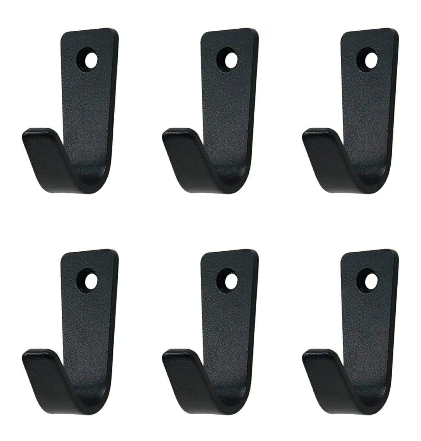 6pcs Single Hole Wall Mounted J-Type Clothes Hook Small Hooks for Hanging Cup...