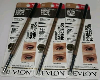 Revlon Colorstay 3 Micro Brow EYEBROW Pencil - #450 Blonde - NEW *UNCARDED*