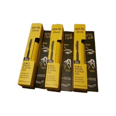 Got2b Glued 2-IN-1 Brows & Edges Gel 0.54 fl oz - Pack of 3