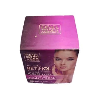 RETINOL ANTI WRINKLE DEAD SEA COLLECTION 1.69OZ MINERALS NIGHT CREAM NEW IN BOX