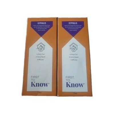 First To Know Syphilis Test, in Home Fingerstick Blood Test | 1 TEST EXP 12/2025