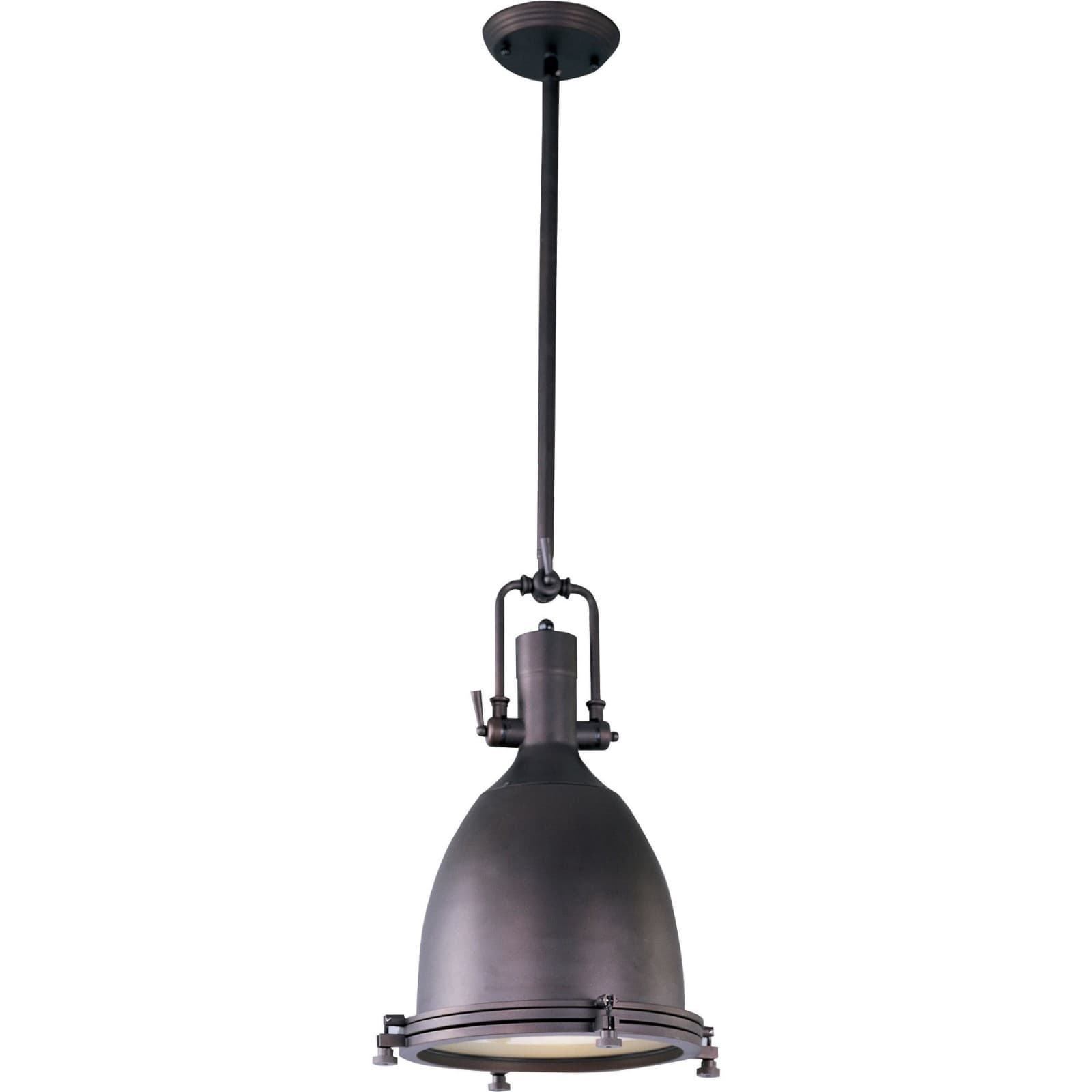 Maxim Lighting 25104FTBZ Hi-Bay-One Light Adjustable Pendant in Modern Open box. - Thumbnail 3
