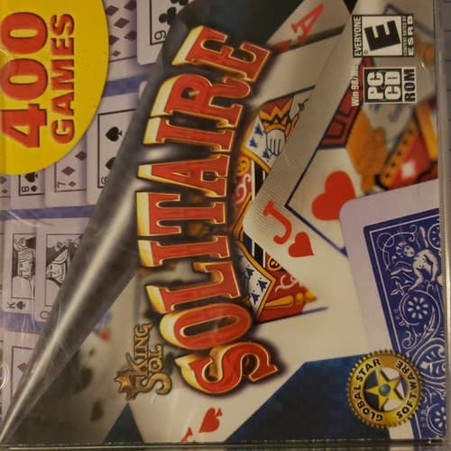 KING SOL Solitaire PC CD ROM Win98/ME - 400 Games Global Star Software BRAND NEW