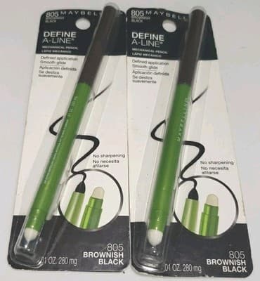 Maybelline Brownish Black 805 Define A Line Smooth Glide No Sharpening 2#