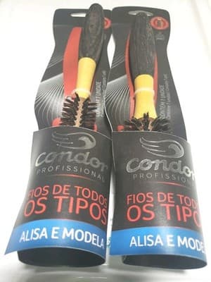Condor Professional Brush Boar's Head Bristles Wood And Rubber Handle Brazil
