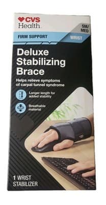 CVS Health Firm Support, Deluxe Stabilizing Wrist Brace, Size SM/Med