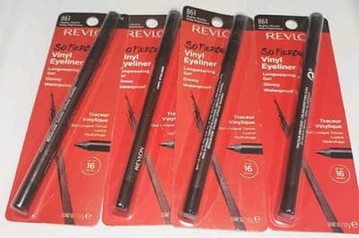 4x Revlon 16hr So Fierce Vinyl Eye Liner #861 Mighty Mocha 0.42oz Ea.