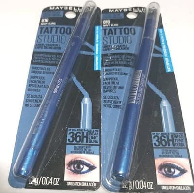 Maybelline Tattoo Eye Studio 816 Navy Bling Waterproof 2 Pack