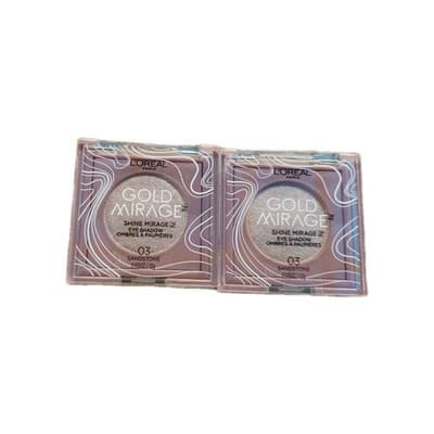 Lot of 2-L’ORÉAL PARIS Gold Mirage Shine Mirage EYE SHADOW, 03 Sandstone