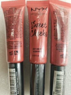 NYX Sweet Cheeks Soft Cheek Tint Blush Mousse SCSCT03 Coralicious Lot Of 3
