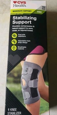 CVS Adjustable Stabilizing Knee Support Moderate One Size New in Box