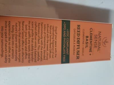 Nature Sense Clementine* Basil Reed Difuuser 1.oz (30mL) - Thumbnail 2