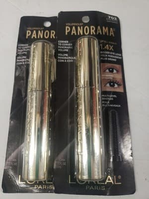 L'oreal Voluminous Panorama Mascara 0.33 oz - Black Brown # 702 2 Pack