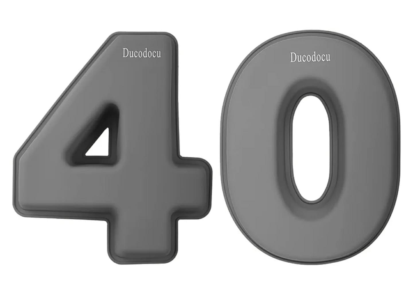 Ducodocu Silicone Number Cake Pan Large 3D Number Cake Mold Baking Forms...