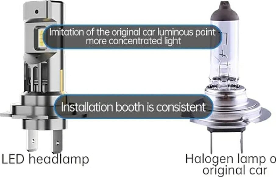 /H7LL Light Bulbs, Ultra-Brightness, Real 1:1 Halogen Mini Size. - Thumbnail 3