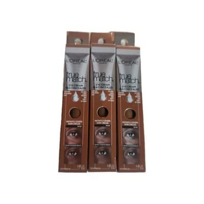 3-L'Oreal True Match Eye Cream in a Concealer (0.40Oz/12mL) NEW IN BOX