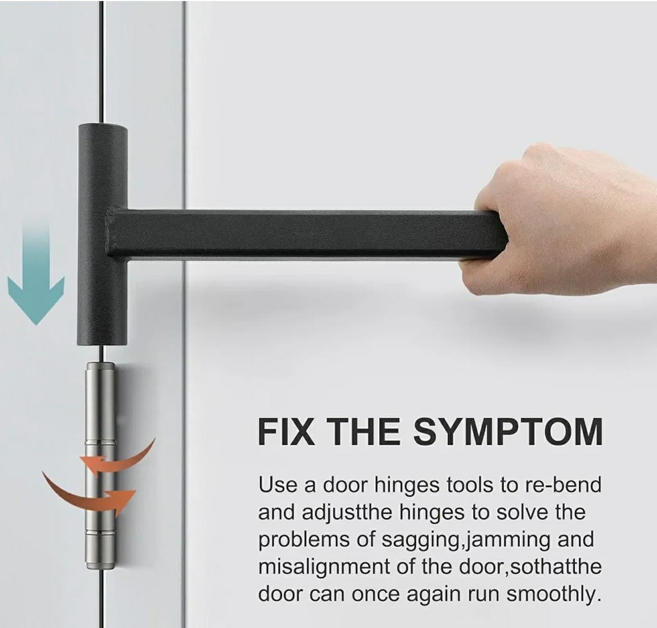 Heavy-Duty Door Hinge Adjuster, Durable Metal Alignment Tool for Fixing... - Thumbnail 5