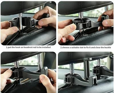 Car Headset Hidden Hook 2 Pack - Thumbnail 5