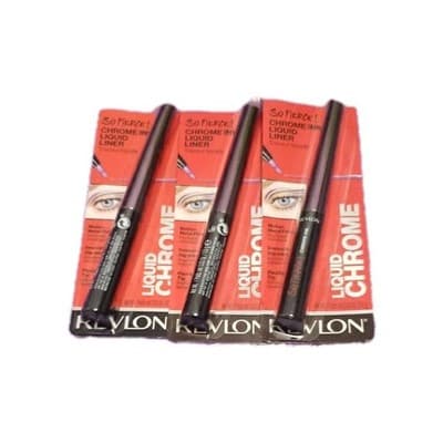 3 Pack Revlon So Fierce! Chrome Ink Liquid Eyeliner 903 Ultraviolet 0.03 oz.