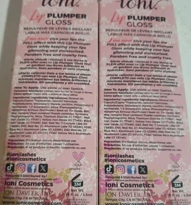 ioni lip plumper hot alert gloss sheer red X2 - Thumbnail 2