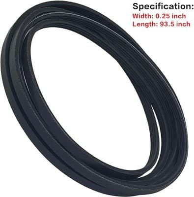 Pack 661570 Dryer Drum Belt Replacement Parts - Includes 4 Ribs, 3 Grooves - Fit
