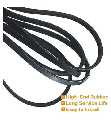 Pack 661570 Dryer Drum Belt Replacement Parts - Includes 4 Ribs, 3 Grooves - Fit - Thumbnail 3