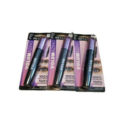 3 Revlon Volumazing Mascara 0.30 fl oz Each Sealed 901 - Blackest Black