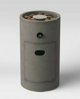 17" Pipestone Outdoor Column Fire Pit Gray - Threshold: Propane Gas Firepit