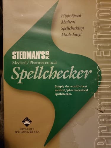 Speedman's Medical Pharmaceuticals Spell Checker
