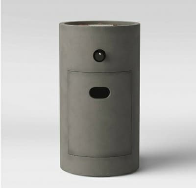 17" Pipestone Outdoor Column Fire Pit Gray - Threshold: Propane Gas Firepit - Thumbnail 2