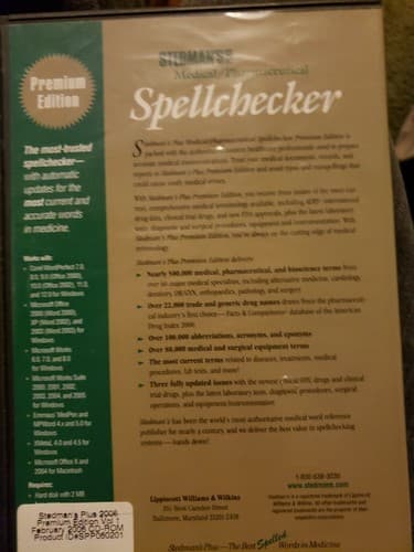 Speedman's Medical Pharmaceuticals Spell Checker - Thumbnail 2