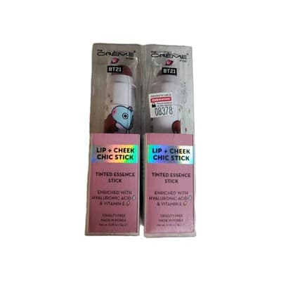 2-The Crème Shop | BT21: Lip + Cheek Chic Essence Tinted Stick - Mang Moonwalk