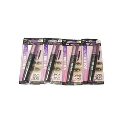 4-PACK Revlon Volumazing Mascara #902 Black 0.30 Oz.