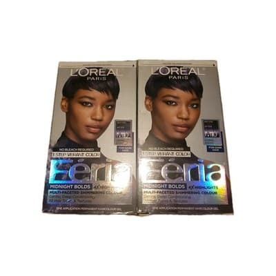 Lot of 2 L'Oreal Feria Permanent Hair Color #M10 Cosmic Azure Blue for Dark Hair