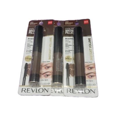 Revlon Colorstay 3 COLOR STAY Brow Fiber Filler EYEBrow Gel- 303 MEDIUM BROWN