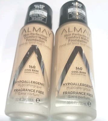 ALMay Skin Perfecting Comfortable Matte Foundation Hyper Allergenic...2 Pack