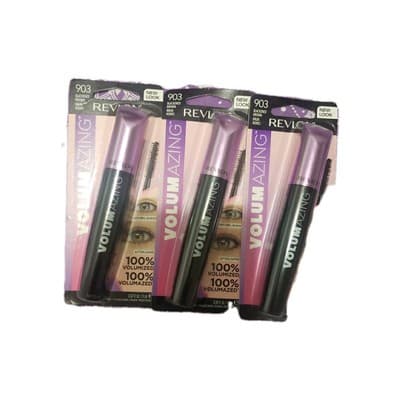 (3) Revlon Volumazing Mascara 0.30 fl oz Each Sealed 903 - Blackened Brown