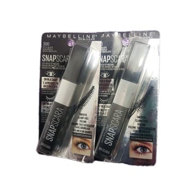 (2) Maybelline Snapscara Volume Mascara #300 Pitch Black
