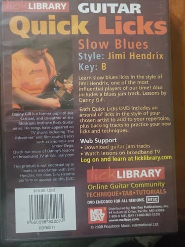 Quick Licks for Guitar - Jimi Hendrix Slow Blues Key of B - Thumbnail 2
