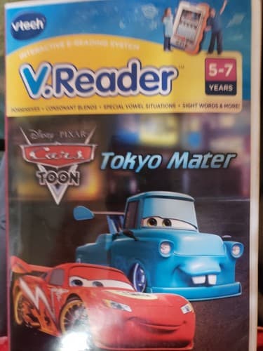 VTech V Reader Disney Pixar CARS TOKYO MATER 2010 CIB With Manual