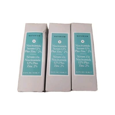 3-Pack Naturium Niacinamide Mini Face Serum with 12% Zinc - 0.5 fl oz