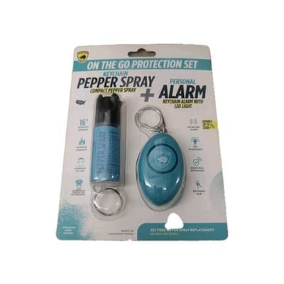 Guard Dog Compact Pepper Spray/Keychain Alarm with Led Light