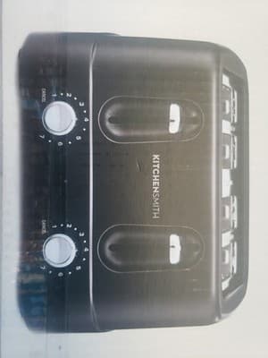 New Kitchen Smith 4 Slice Toaster Oven 2 Dials 7 Browning Level Cancel Function