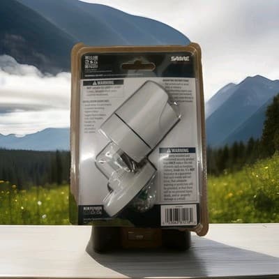 BRAND NEW Sabre Fake Security Camera, Adjustable Mount, White - Thumbnail 2
