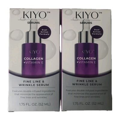 Kiyo Collagen Vitamin E Serum Anti Aging Fine Lines Dark Spots Authentic 2 Pack