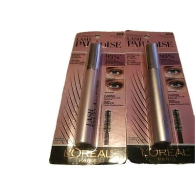 2-L'Oréal Voluminous Makeup Lash Paradise Mascara - Black Brown, 0.25 oz